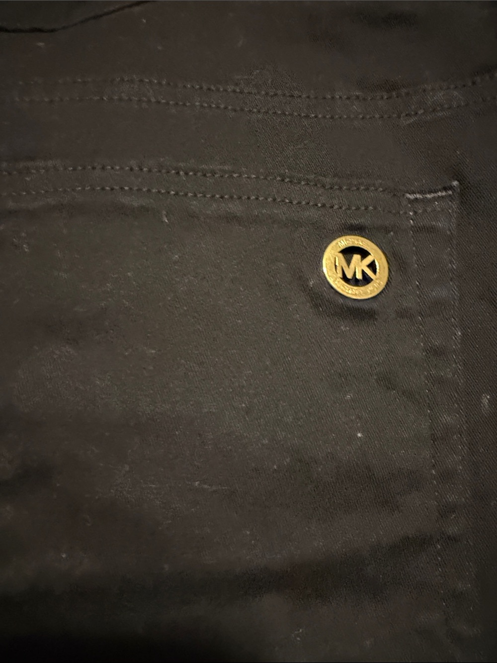 Michael Kors Black Pants with Gold Logo plus size - Picture 4 of 6